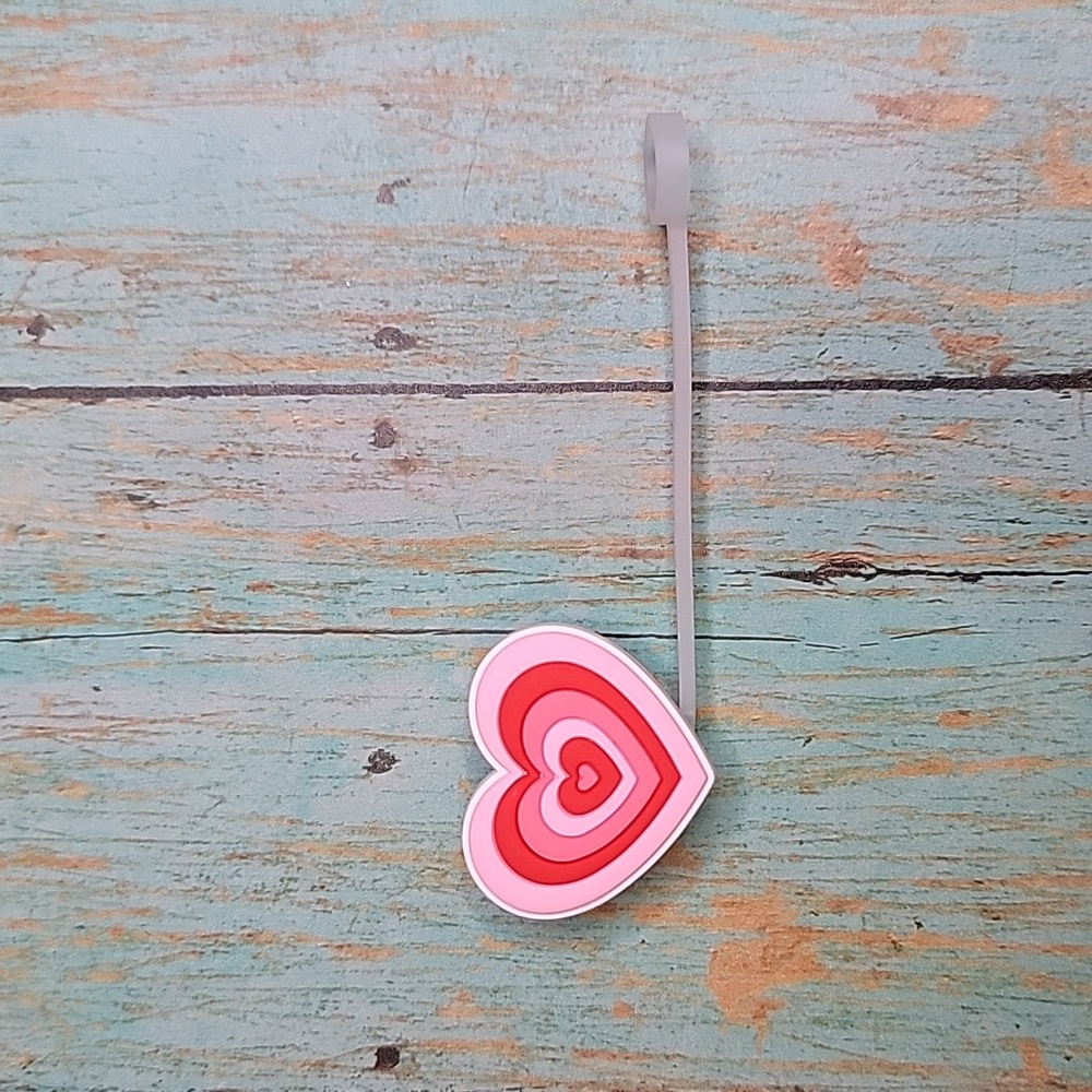 Valentine Heart Straw Topper - Picture 1 of 5